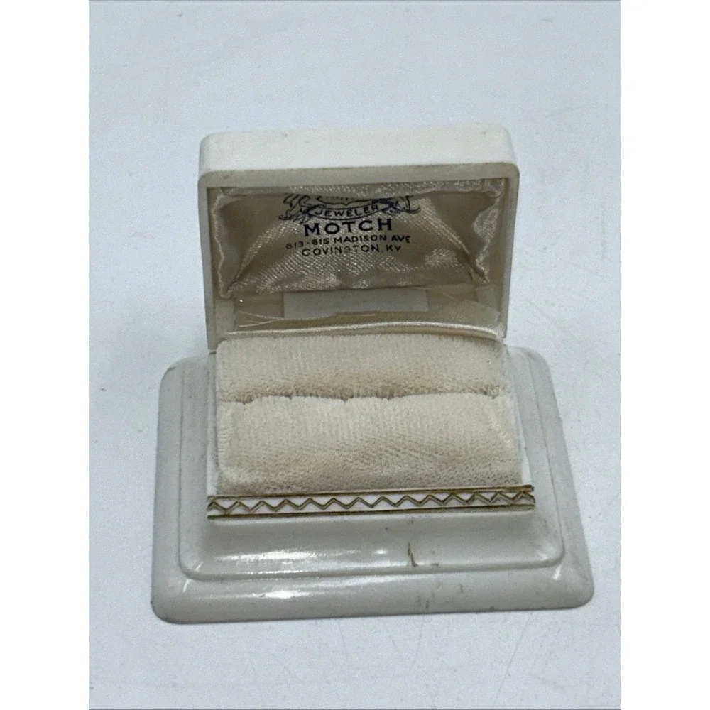 Vintage Art Deco Celluloid Ring Presentation Box Covington KY Advertising